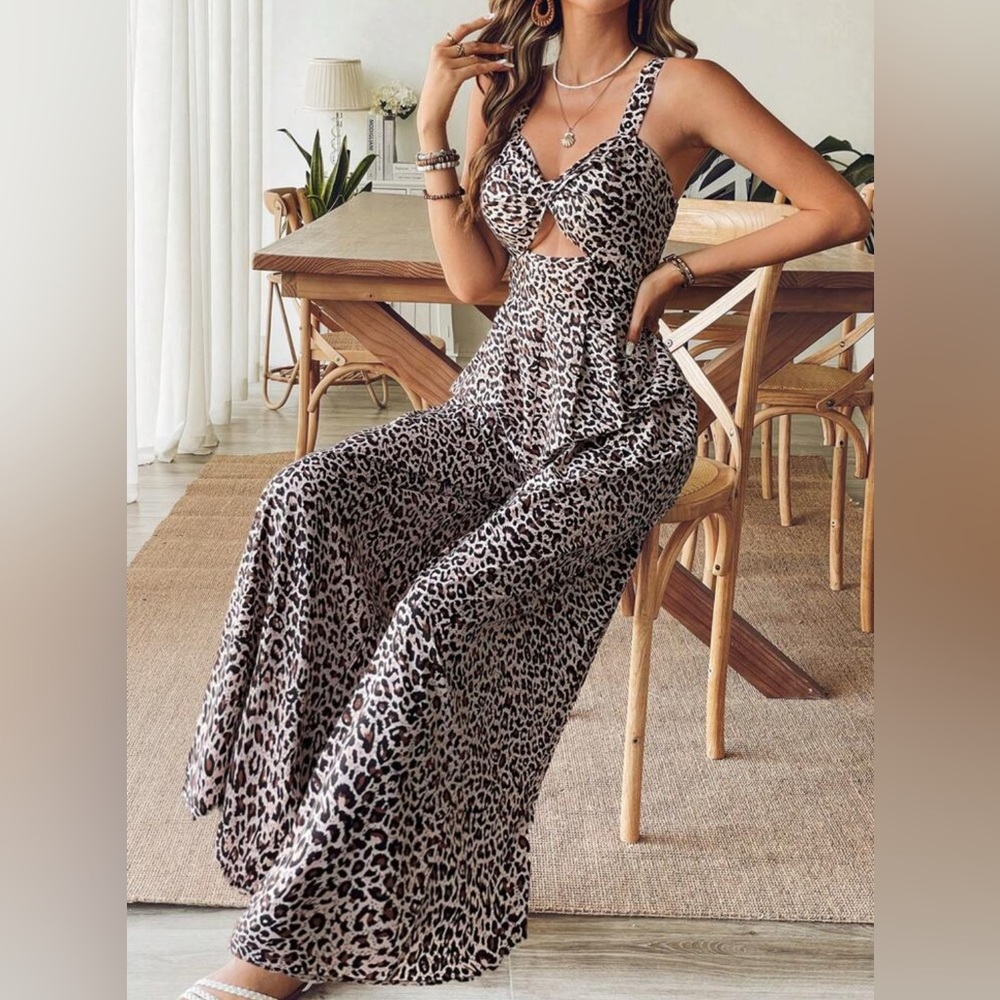 Leopard Print Jumpsuit